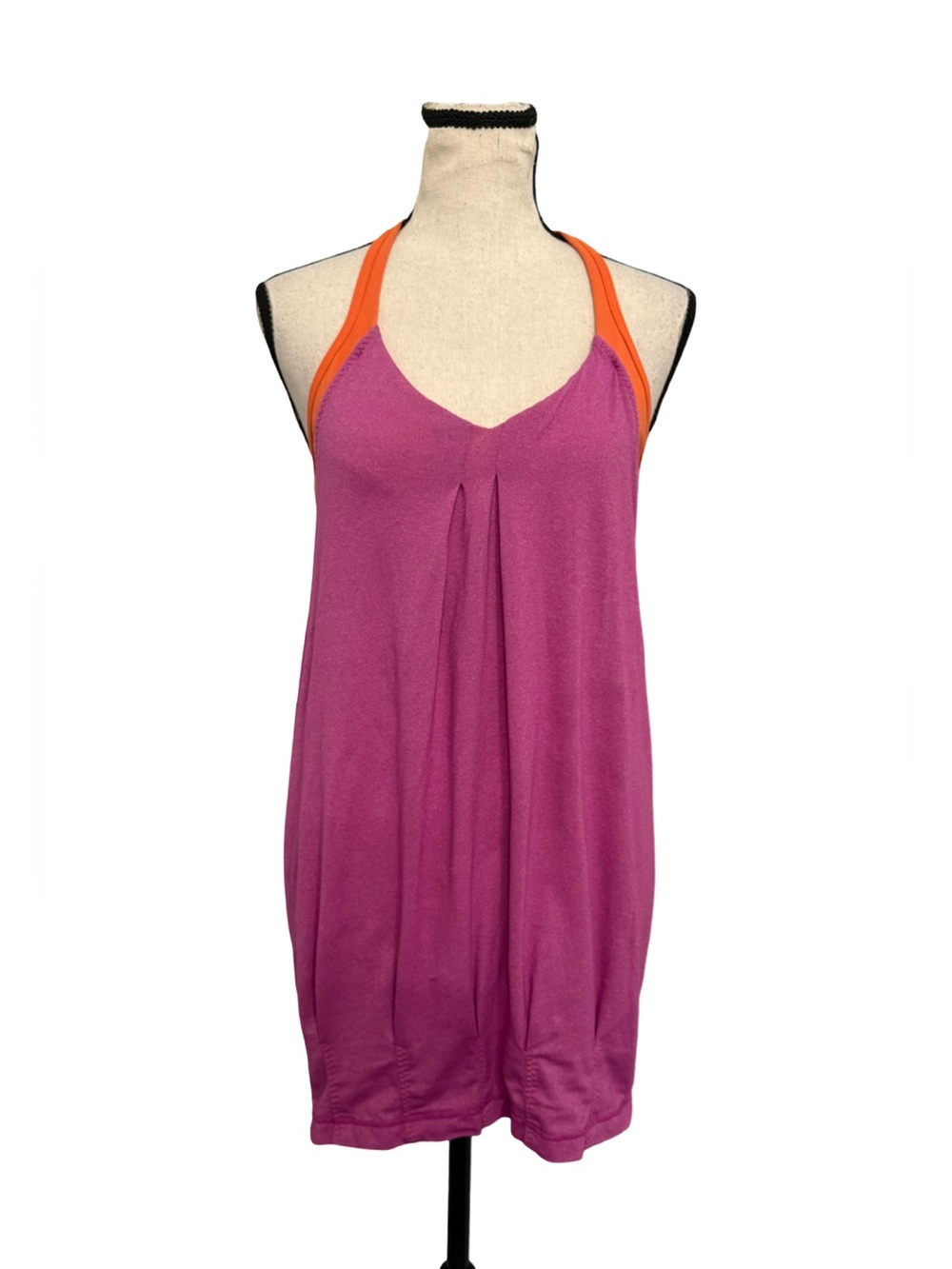 Lululemon Practice Freely Tank Size 10 Purple Orange Racerback Yoga Running Top